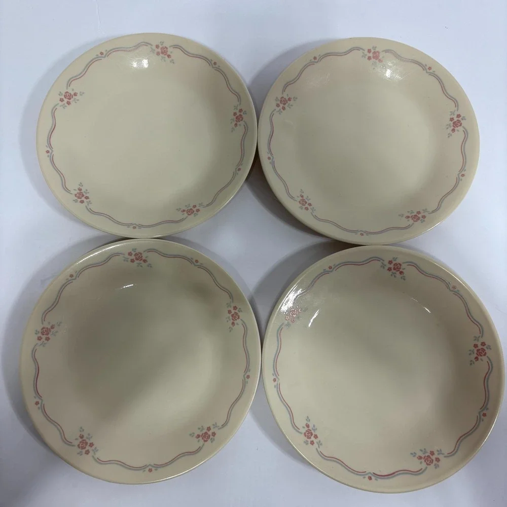 Vintage Corelle‎ by Corning English Breakfast Bread & Butter Plates - Set of 4